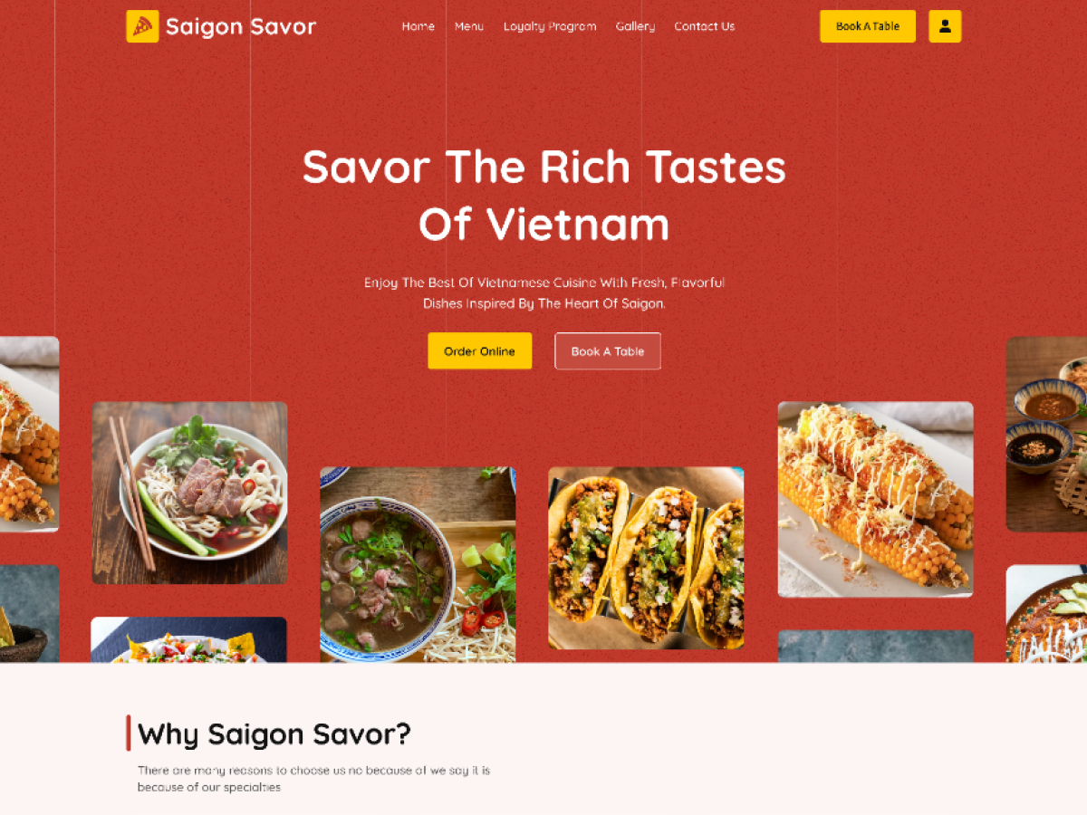 Saigon Savor Theme
